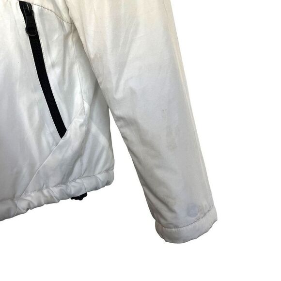 U.S. Polo Assn Women's White Hooded Ski Coat Size Medium Full Zip - Picture 5 of 10